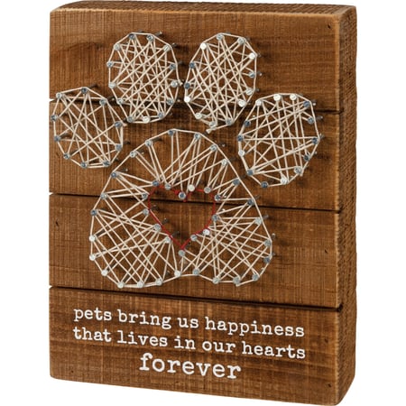Happiness In Our Hearts Forever String Art - Wood, Metal, String