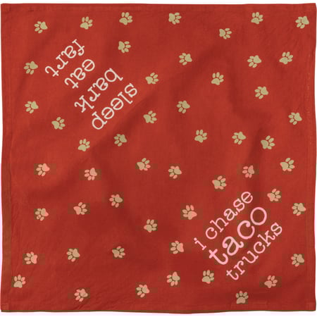 Sleep Bark/Chase Taco Small Pet Bandana - Cotton