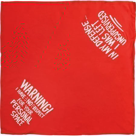 Defense/Warning Small Pet Bandana - Rayon