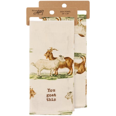 You Goat This Kitchen Towel - Cotton, Linen
