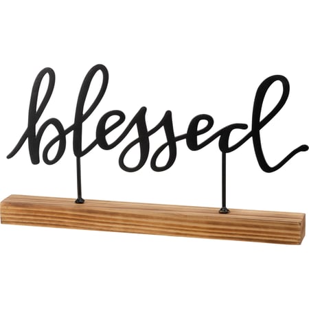 Blessed Sitter - Metal, Wood