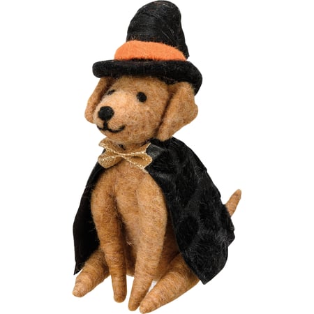 Witch Dog Critter - Felt, Polyester, Plastic