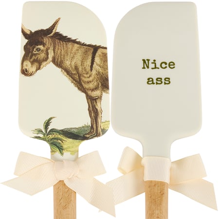 Nice Ass Spatula - Silicone, Wood