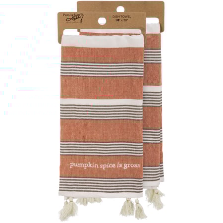 Pumpkin Spice Is Gross Kitchen Towel - Cotton