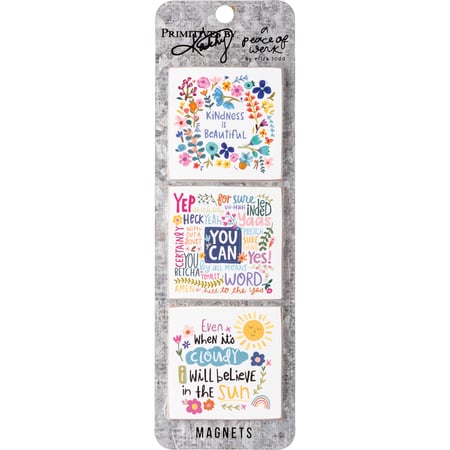 Kindness Magnet Set - Wood, Paper, Metal, Magnet