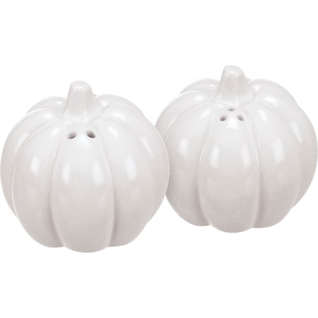 Pumpkin Salt and Pepper Shakers - Stoneware, Plastic
