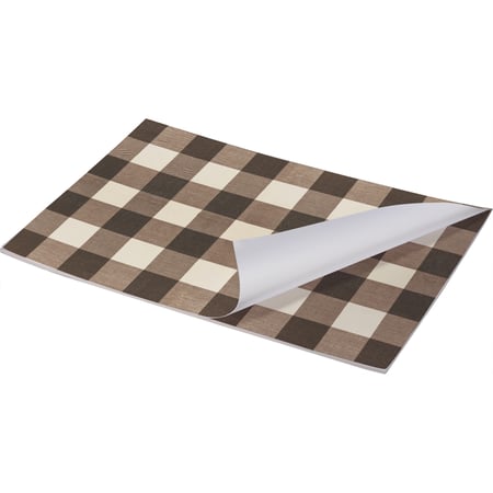 Brown Buffalo Check Paper Placemat Pad - Paper