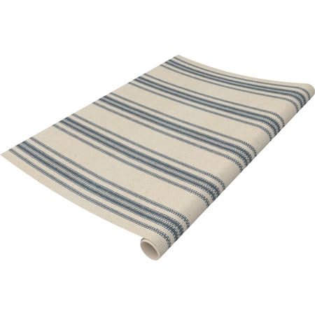 Blue Stripe Paper Table Runner - Paper