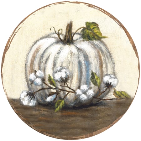 White Pumpkin Paper Placemat - Paper