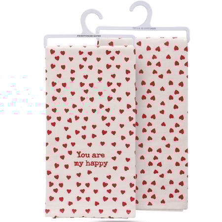 You Are My Happy Kitchen Towel - Cotton, Linen