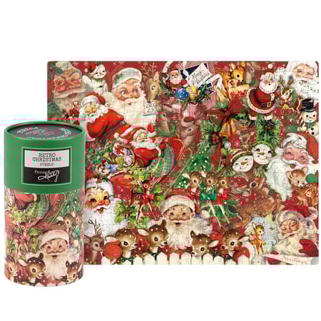 Retro Christmas Puzzle - Paper