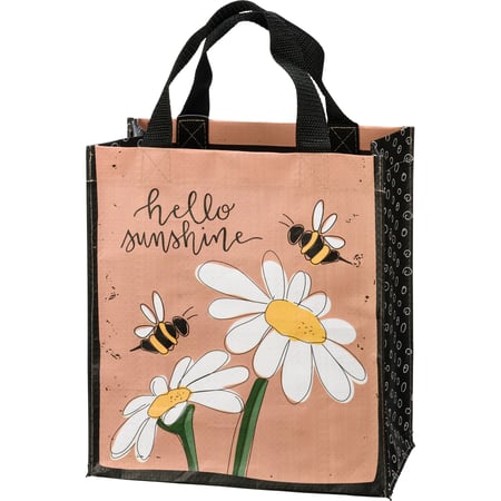 Hello Sunshine Daily Tote - Post-Consumer Material, Nylon