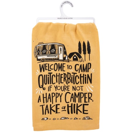 Welcome To Camp Kitchen Towel - Cotton