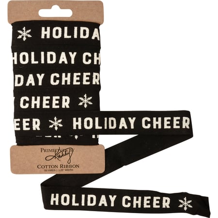 Holiday Cheer Ribbon - Cotton