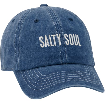 Denim Salty Soul Baseball Cap - Cotton, Metal