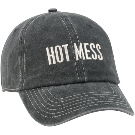 Hot Mess Baseball Cap - Cotton, Metal