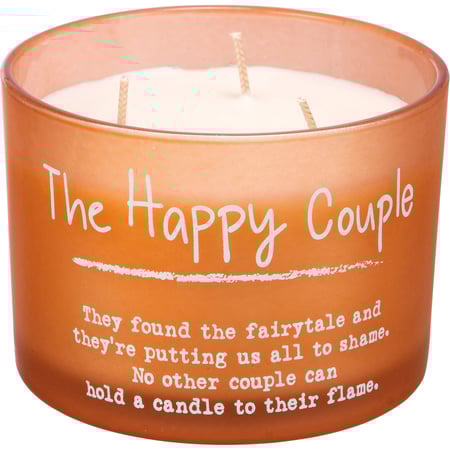 The Happy Couple Poetry Candle - Soy Wax, Glass, Cotton