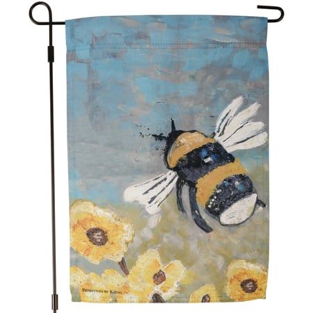 Bumblebee Garden Flag - Polyester