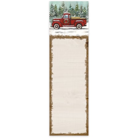 Red Truck List Pad - Paper, Magnet