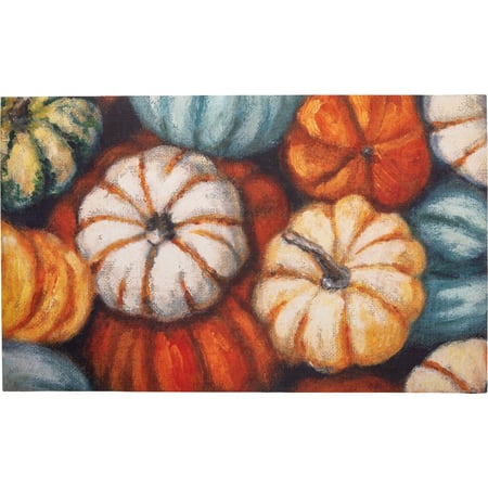 Pumpkin Rug - Polyester, PVC skid-resistant backing