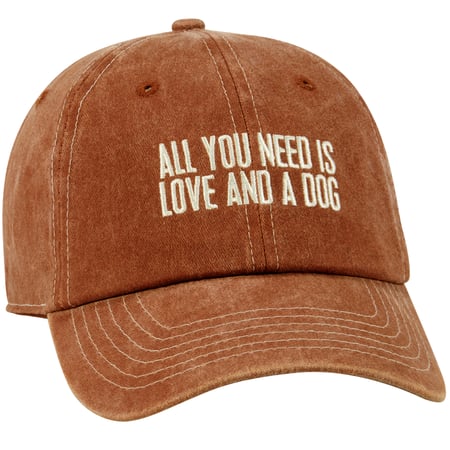 All You Need Is Love And A Dog Baseball Cap - Cotton, Metal