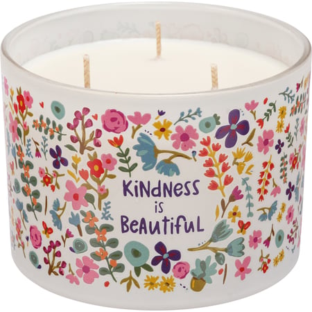 Kindness Is Beautiful Candle - Soy Wax, Glass, Cotton