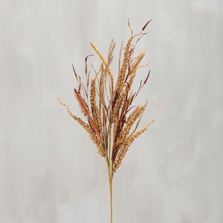 Fall Harvest Floral Pick - Plastic, Wire, Polyester, Paper