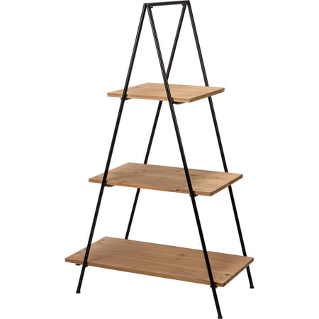 Three Tiered Ladder Tray - Metal, Wood