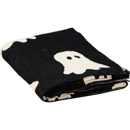 Ghosts Throw Blanket - Cotton