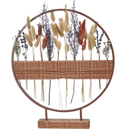 Wildflowers Flower Holder - Metal, Wood