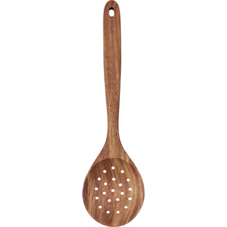 Simple Farm Large Strainer Spoon - Wood