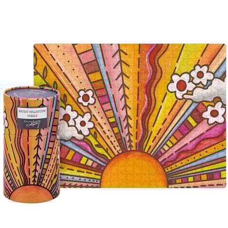 Floral Sun Puzzle - Paper