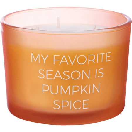 Favorite Season Pumpkin Spice Candle - Soy Wax, Glass, Cotton