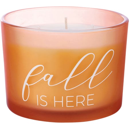 Fall Is Here Candle - Soy Wax, Glass, Cotton