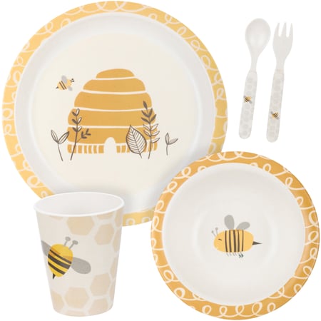 Bee Skep Meal Set - Melamine, Bamboo Fiber