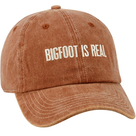 Bigfoot Is Real Baseball Cap - Cotton, Metal