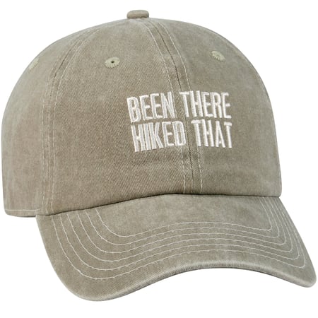 Been There Hiked That Baseball Cap - Cotton, Metal