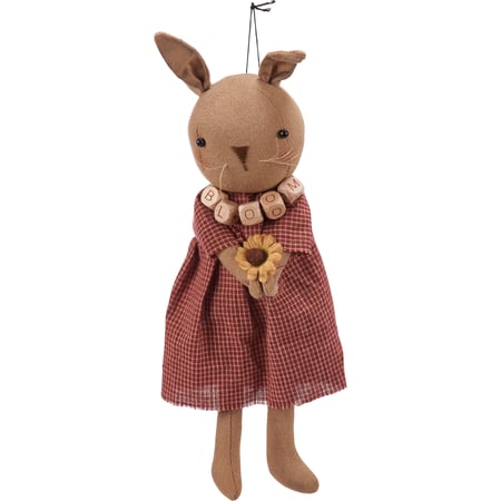 Bloom Bunny Doll - Cotton, Wood, Wire, Plastic