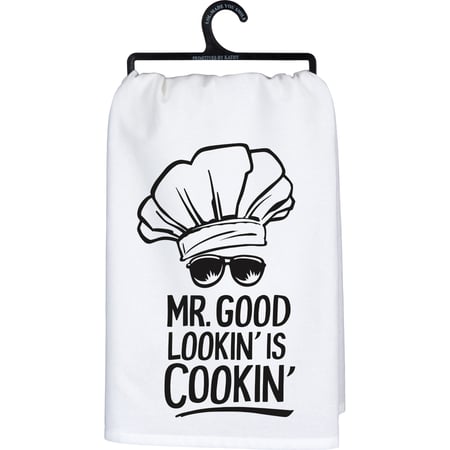 Mr Good Lookin' Is Cookin' Kitchen Towel - Cotton