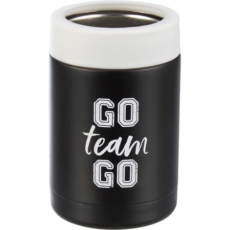 Go Team Go Can Cooler - Stainless Steel, Plastic