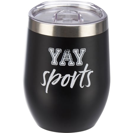 Yay Sports Wine Tumbler - Stainless Steel, Plastic