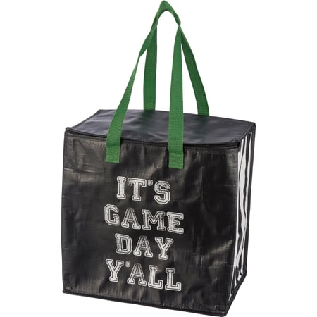 It's Game Day Y'all Insulated Tote - Post-Consumer Material, Nylon, Zipper