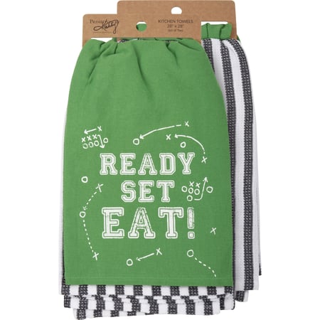 Ready Set Eat Kitchen Towel Set - Cotton