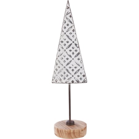 Square Tile Tree Small Sitter - Metal, Wood