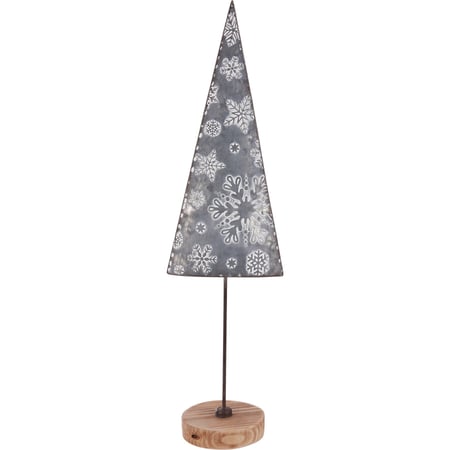 Snowflake Tree XL Sitter - Metal, Wood