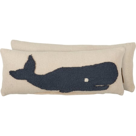 Sperm Whale Pillow - Cotton, Canvas, Zipper