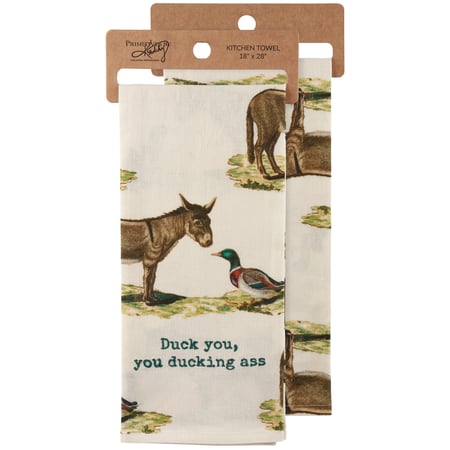 Duck You Kitchen Towel - Cotton, Linen