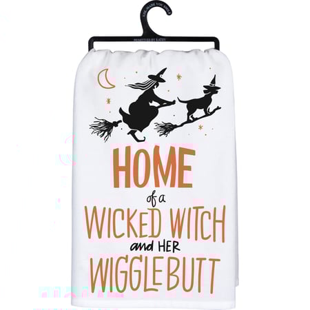 Home Of A Wicked Witch Kitchen Towel - Cotton