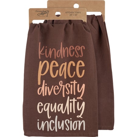 Kindness Peace Diversity Kitchen Towel - Cotton