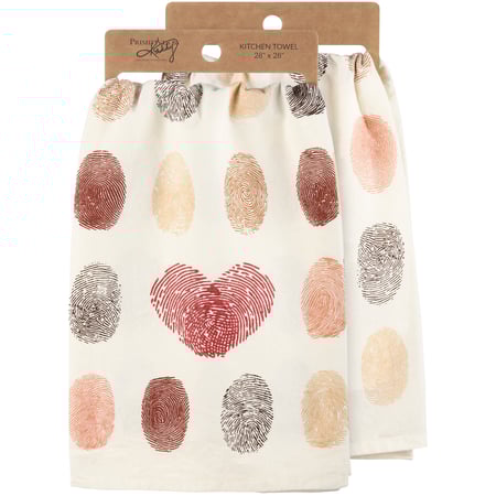 Fingerprints Kitchen Towel - Cotton, Glitter